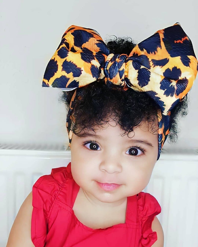 KIDOCHEESE Oversized Bows Baby Girl Headbands with Nylon Elastics, Large Hair Wraps and Accessories for Newborns, Infants, Toddlers - Image 2